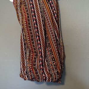 BloomChic Multicolor Striped Boho Track Pants